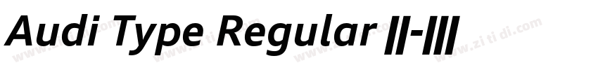 Audi Type Regular 字体字体转换